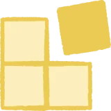 Angeordnete Flächen als Symbol für Layout und Webdesign