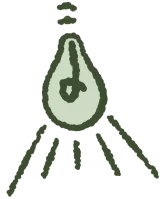 Leuchtende Glühbirne als Symbol für Sichtbarkeit